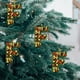 thumbnail image 3 of Adornos navideños artesanales decorativos para el árbol, monogramas decorativos acrílicos 2D con gorro de Papá Noel, 26 letras, adornos navideños colgantes para manualidades, decoración navideña para, 3 of 5