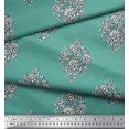 thumbnail image 3 of Soimoi Poly Georgette Fabric Leaves & Floral Block Fabric Prints by Yard 52 Inch Wide, 3 of 3