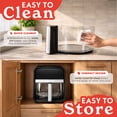 thumbnail image 6 of Gourmia 7-Quart Digital Air Fryer with Glass Basket and 12-One Touch Cooking Presets, 6 of 12
