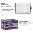 thumbnail image 3 of Colorful Wave Lines Square Storage Bins with Handles Collapsible Containing Box 1 Pack, 3 of 9