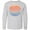 AC-Heather Grey, variant on Inktastic Lake of the Ozarks Distressed Retro Sunset Long Sleeve Youth T-Shirt