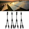 thumbnail image 4 of Solar Wire Male Female Connector, 1000VDC PPO 30A Solar Panel Photovoltaic Branch Parallel Cable Heat Resistance Snap In  For Replacement PV LTY2,PV LTY3,PV LTY4, 4 of 8