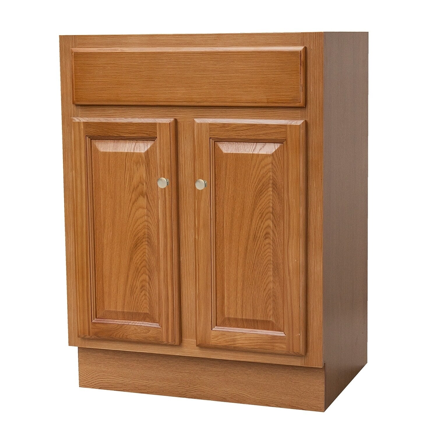 24X18 Raised Panel Oak Bathroom Vanity