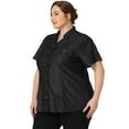 thumbnail image 3 of DARING DIVA Women's Plus Blouse Chest Pocket Button Down Demin Shirt 3X Black, 3 of 6