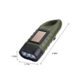 thumbnail image 3 of Yunuuuoa Solar Hand Crank Flashlight Emergency LED Light Outdoor Camping Power Failure Survival Gear Portable Rechargeable Dynamo Lantern Torch, 3 of 9