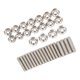 thumbnail image 2 of Perno del cárter de aceite kit de pernos del cárter de aceite del motor 18 piezas endurecido resistente a altas temperaturas para bloque pequeño SBC 283 327 ANGGREK Otros, 2 of 8
