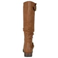 thumbnail image 4 of Journee Womens Stormy Wide Calf Stacked Heel Riding Boots, 4 of 10