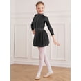 thumbnail image 5 of iEFiEL Girls Sequins Figure Skating Dress Gymnastics Ballerina Dance Dress Backless Lyrical Dance Costume Black 10, 5 of 7