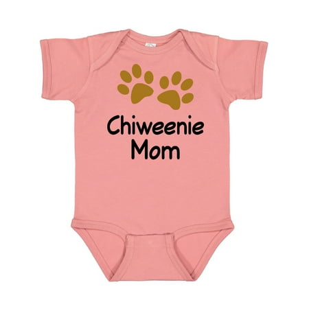 

Inktastic Chiweenie Mom Paw Print Gift Baby Girl Bodysuit