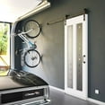 thumbnail image 5 of 32 in. x 84 in. x 1-3/8 in. Silkscreen Glass 2-Lites Shaker Primed Solid Wood Core Interior Barn Door Slab, 5 of 5