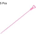 thumbnail image 3 of 5pcs Drain Clog Remover Tool 20" Drain Hair Remover Drain Clog Remover Drain Auger Shower Clog Remover for Sink, Shower Drain Clogs Cleaning, Pink, 3 of 5