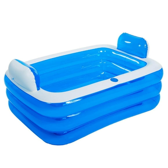 Hot Tub Couple Bath Barrel Thick 3 Layer Double Bathtub Inflatable Foldable Tub Thickened Large Size Tub For Adult Home