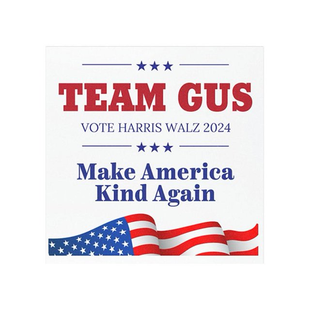 Pegatinas magnéticas Kamala Harris Tim Walz Presidente 2024 Dongzhur 15*15cm
