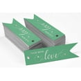 thumbnail image 2 of Inkdotpot Pack Of 50 Made With Love Text Favor Paper Tags Craft Real Silver Foil Hang Tags, 2 of 6