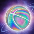 thumbnail image 4 of Reflective Basketball Wear-resistant Cool Glowing Luminous Colorful Basketball for Adults, 4 of 7