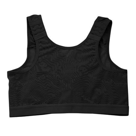 LYCAQL Lingerie for Women Adjustable Front Closure Bras for Women Post Bra Compression Tank Top Shapewear Top Skin Tone Bra (Black  S)
