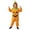 Orange, variant on YunPes Girls Pumpkin Onesie Cozy Flannel Hooded Jumpsuit Green Leaf Collar & Jack O' Lantern Kids Halloween Funny Dress Up Wear