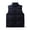 Dark Blue, variant on Men Down Waistcoat with Pockets Stand Collar Sleeveless Zipper Closure Autumn Winter Cotton Vest Cold Weather Vest Coat