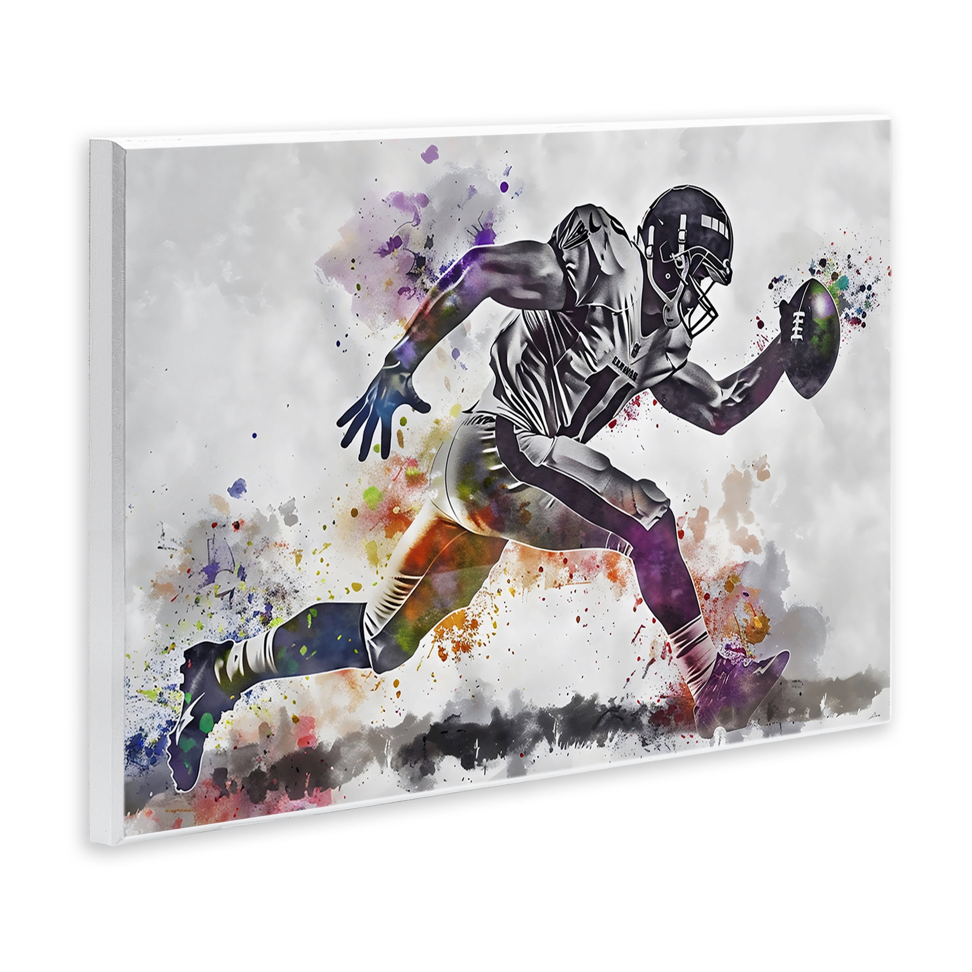 Stupell Industries Endurance Football Sprint Wall Plaque Art, design by Creative Studio