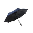 thumbnail image 1 of Wosthever Paraguas automático Práctico equipo de lluvia multipropósito Paraguas a prueba de viento Almacenamiento fácil Diseño especial Paraguas de lluvia Vinilo azul marino, 1 of 6