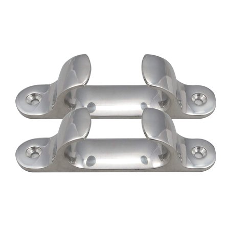 White Water 6074S Stainless Straight Bow Chocks, 9"