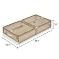 thumbnail image 2 of Brown Stackable UnderBed Storage with Wheels, 2 of 9
