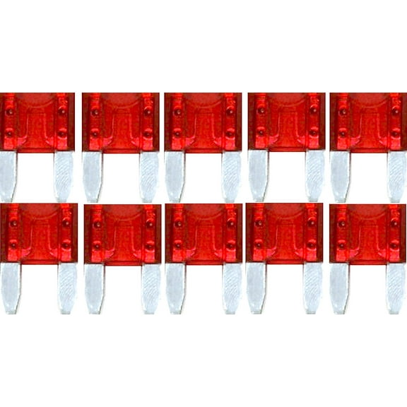 DNF 10 Pack 10 AMP ATS/ATC Mini Blade 12V Automobile Fuses
