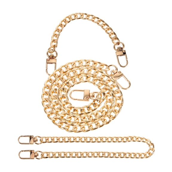 WRITWAA 3Pcs Premium Metal Handbag Accessory Chains, Bag Straps for Purses and Bags