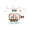thumbnail image 3 of 60x90CM Romantic Style Current Bottles Romantic style Pattern Wall Tattoo Decal Self-adhesion Living Room Wall Stickers, 3 of 6