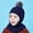 Navy, variant on Warm Knit Winter Hat and Scarf Set for Toddlers with Ear and Hood for Boys and Girls Trendy Hat Cute Travel Golf Sports Sun Hats Accessories