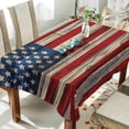 thumbnail image 4 of Coolnut American Flag Rectangle Tablecloth Spill-Proof Polyester Table Cloth Table Cover for Kitchen Dining Picnic Holiday Party Decoration,54"x54", 4 of 7