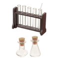 thumbnail image 1 of 1 Set of Laboratory Toy Science Tube Rack Education Experiment Toy Test Tube for Doll House, 1 of 2