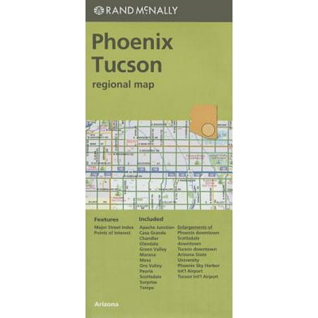 Folded map phoenix/tucson & vic az regional: (Best Hikes In Tucson Az)