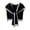 Black, variant on Gpaecead Women's All-Season Stripe Knit Wrap - Versatile Knit Blend Fashion Shoulder Cape Yellow