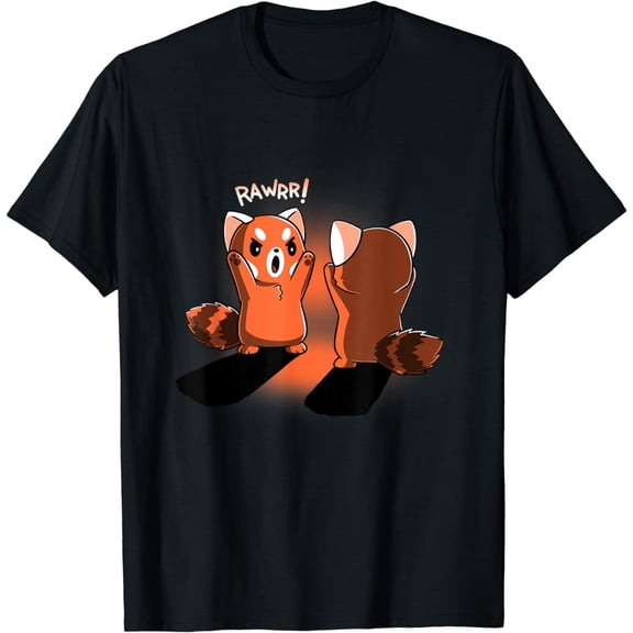 Rawr Shirt Cute Red Panda Ferocity Rawsome T-Shirt Graphic T Shirts Kawaii Clothes Tops Shirts For Women Camisetas