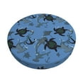 thumbnail image 2 of Round Bar Stool Seat Covers, stingrays Hammerhead shark anchor Elastic Round Chair Cover Stool Seat Slipcover Bar Stool Cushions Round Pad for 12-14 inch, 2 of 7