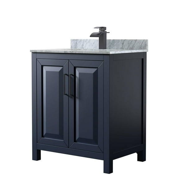 Wyndham Collection WCV252530SBBCMUNSMXX Daria 30" Free Standing Single Vanity Set - Dark