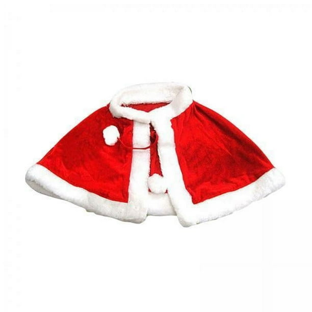 3 Capas De Terciopelo Rojo Para Disfraz De Navidad, Capa Para Carnaval, Suministros De Navidad Para Niños