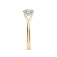 thumbnail image 3 of Angara Natural 1.12 Ct. Aquamarine Solitaire Ring in 14K Yellow Gold for Women (Ring Size: 7.5), 3 of 9