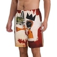 thumbnail image 5 of Jean Michel Basquiat Mens Swim Trunks Quick Dry Board Shorts with Mesh Lining, Breathable Fit Beach Shorts Swimwear Bathing Suits, 5 of 5