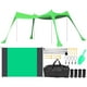 thumbnail image 1 of 1 Juego de tienda de campaña para la playa, refugio para el sol, toldo para la playa, toldo para la playa al aire libre, sombrilla portátil para acampar, toldo con estera de playa, 1 of 7
