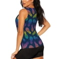 thumbnail image 3 of Haiem Retro Bright Pineapple Workout Tank Tops for Women, Athletic Sports Slim-Fit Tank Tops, Compression Sleeveless Dry Fit Shirts,Athletic Shirt-Small, 3 of 9