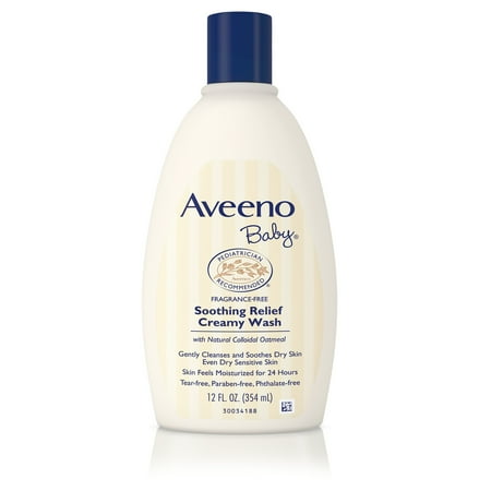 Aveeno Baby Soothing Relief Creamy Wash with Natural Oatmeal, 12 fl. oz