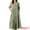 Army Green, variant on DARING DIVA 3/4 Sleeve V Neck Tiered Loose Fit Maxi Dress S Army Green