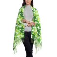 thumbnail image 2 of Lsque Happy St. Patrick's Day Pattern Women's Traditional Scarf Wrap Tassel Shawl Fringes Neck Head Shawl Retro Scarf, 2 of 8