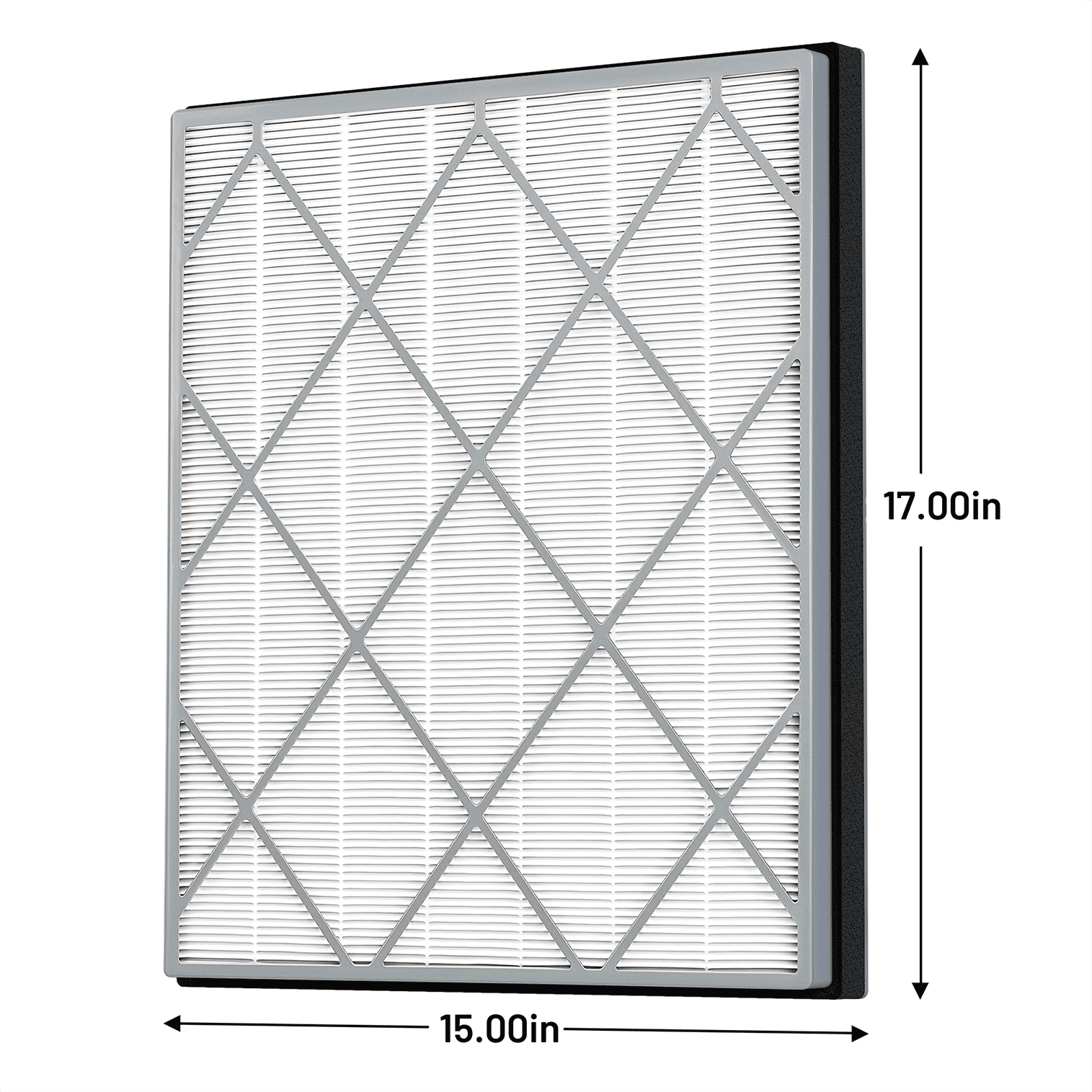 1 pack HE402 Replacement Filter for Shark 4 Fan Air Purifier, Compatible with Shark HE402 HE401 HE4FKPET HEPA Filters, Grey