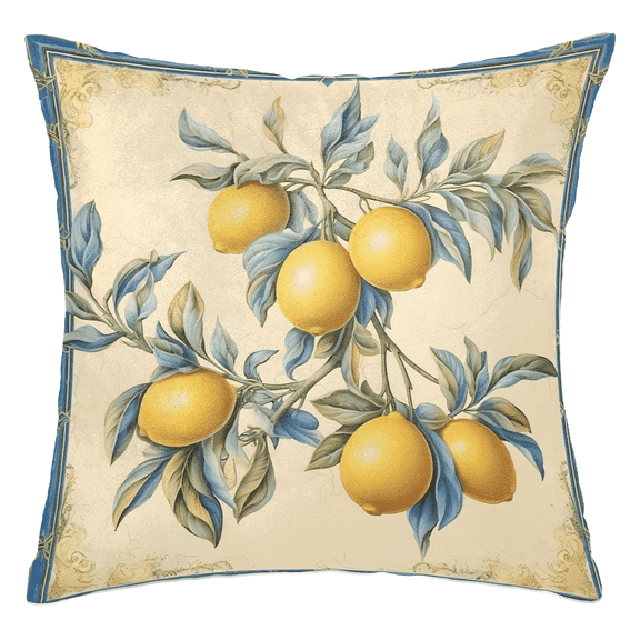 Qzaxky Lemon Tile Art Couch Pillow Covers Throw Pillows Bed Decorative Pillow Cases Decorative Pillows for Couch 20x20 Inch Bedroom Living Room Car
