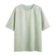 thumbnail image 1 of pstuiky Camisas de manga corta para hombre, Camisas casuales de moda para hombre, de color liso, con cuello redondo y hombros caídos, mangas cortas camisetas de hombre xxl, 1 of 3