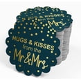 thumbnail image 4 of Inkdotpot Gold Foil Paper Hang Tags Hugs & Kisses From The Wedding Favor Tags 100 Piece, 4 of 6
