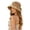 Khaki, variant on Slit Back Sun Hat Bow Knitted Hat Summer Fashion Ladies